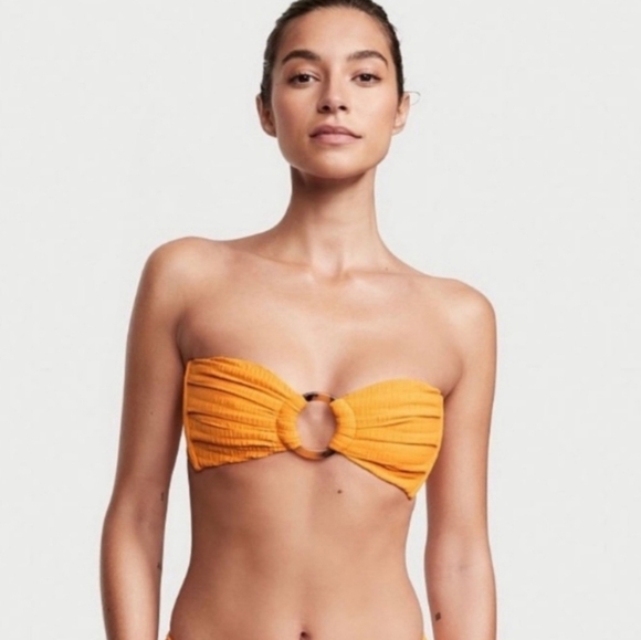 New!Montce Tori Scrunch Bandeau Bikini Top - Picture 1 of 11